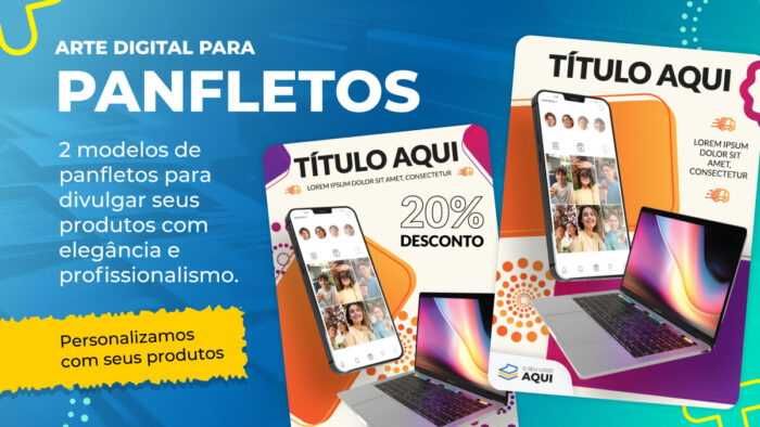 Arte digital para Panfletos - Modelo 1
