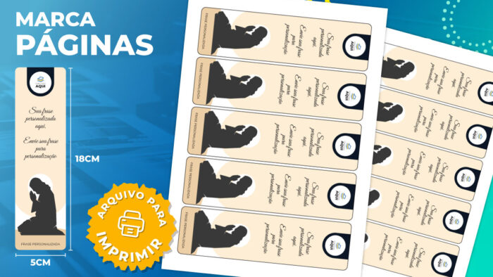 Marca páginas personalizado - Religião (para imprimir)