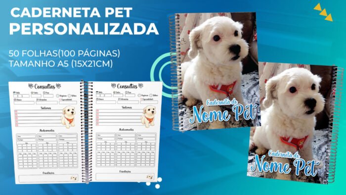 Caderneta Pet - Personalizada