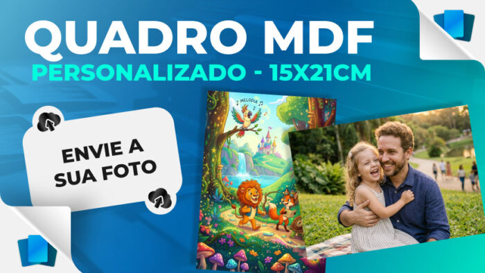 Quadro MDF 15x21cm personalizado