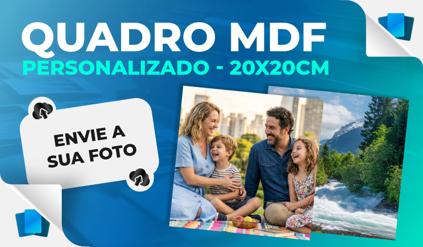 Quadro MDF 20x20cm personalizado