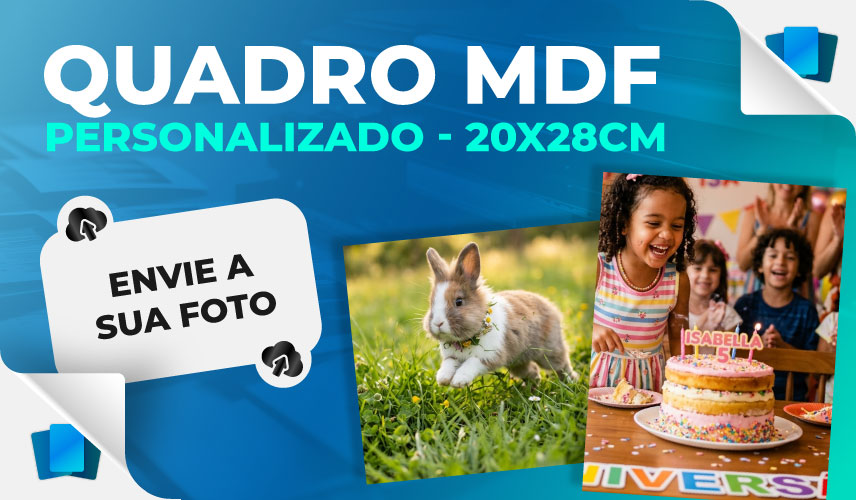 Quadro MDF 20x28cm personalizado