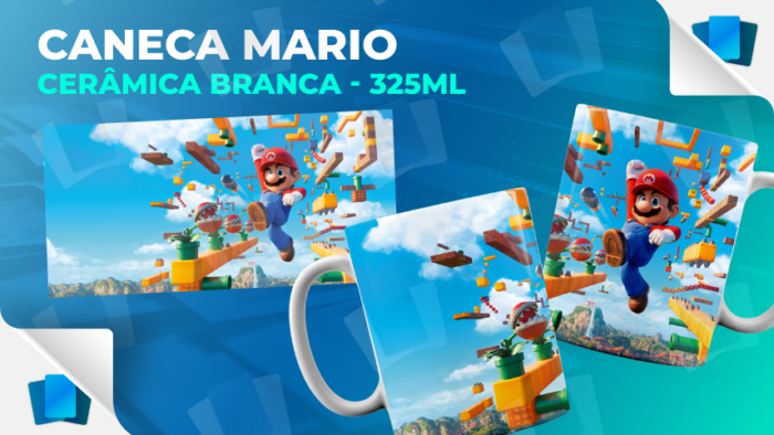 Caneca Mario - Super Mario - Branca - 325ml