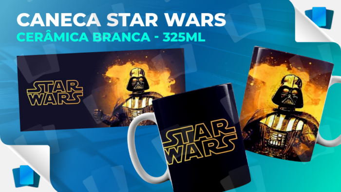 Caneca Star Wars - Branca - 325ml