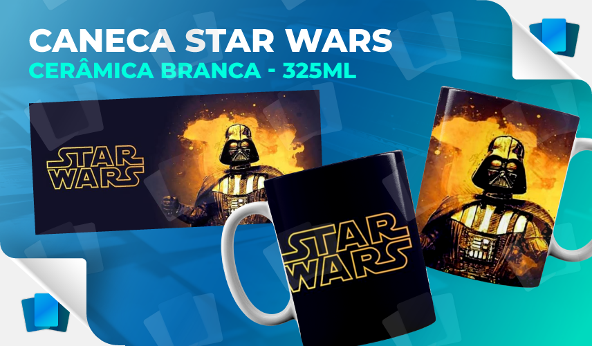 Caneca Star Wars - Branca - 325ml