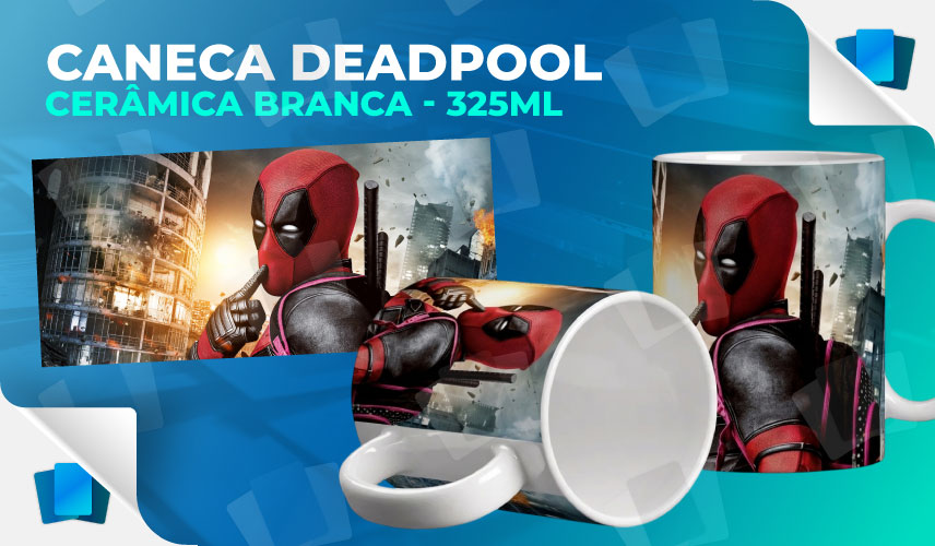 Caneca DeadPool - Branca - 325ml