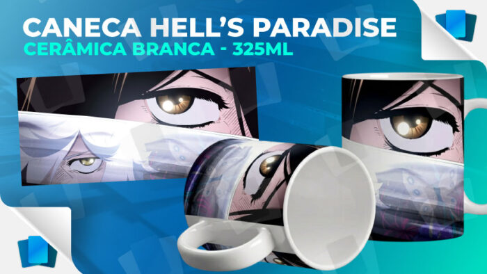 Caneca Hell's Paradise - Branca - 325ml