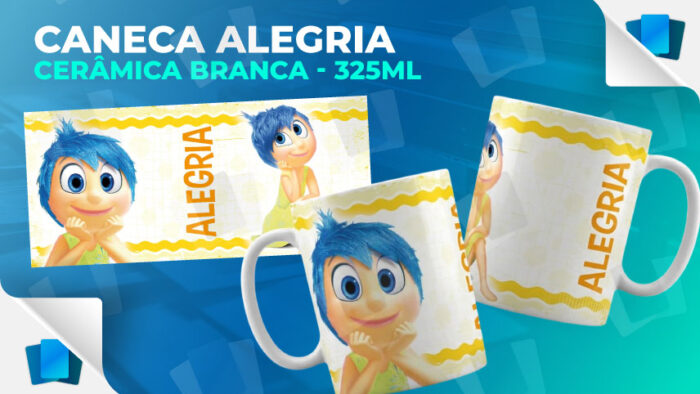 Caneca Alegria - Branca - 325ml
