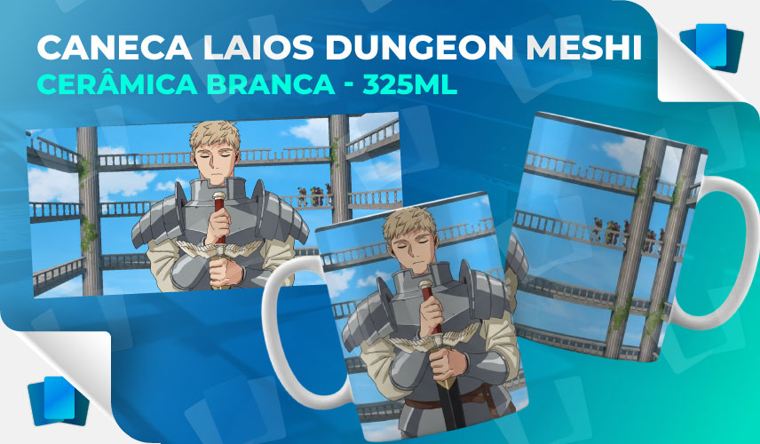 Caneca Laios Dungeon Meshi - Branca - 325ml