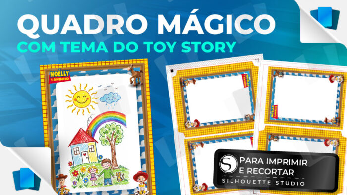 Quadro mágico Toy Story frente e verso - PARA IMPRIMIR - Editável no SIlhouette Studio